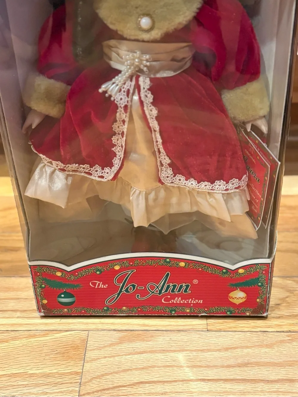 Jo-Ann Collection Limited Edition Porcelain Doll - Red & Gold Holiday Dress